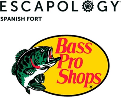 Escapology Spanish Fort $50 Gift Card and Bass Pro Shop $50 Gift Card