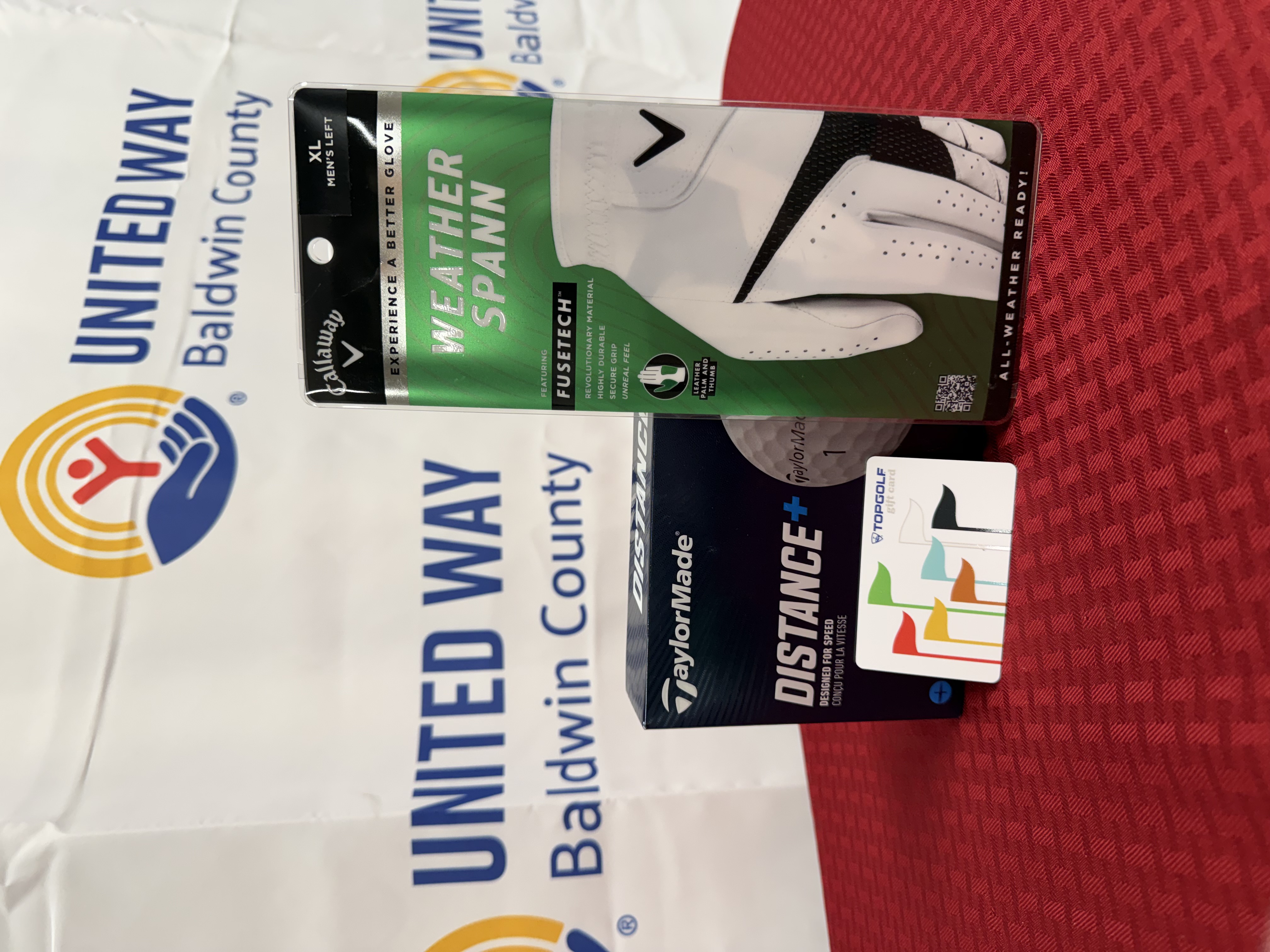 Top Golf Gift Card, Glove, and Golf Balls